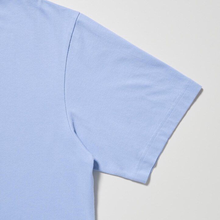 uniqlo damen-t-shirts mit dick bruna-motiv und peace for all-aufdruck blau