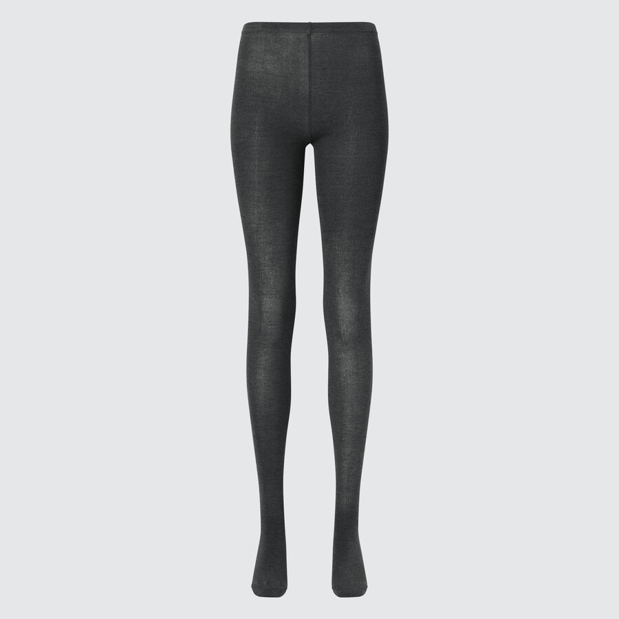 uniqlo heattech strick-thermo-tight für damen dunkelgrau