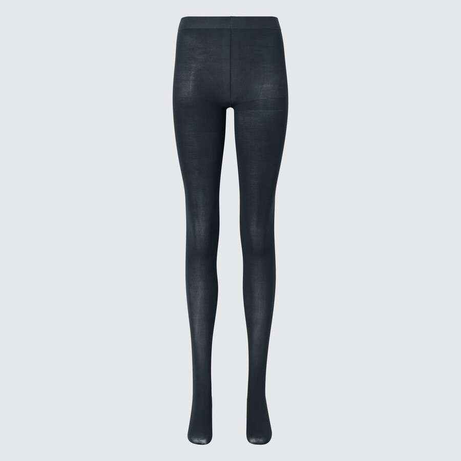 dunkelgraue uniqlo heattech thermostrumpfhose für damen