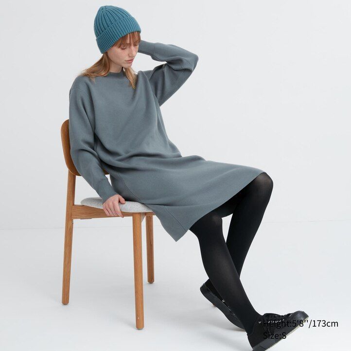 dunkelgraue uniqlo heattech thermostrumpfhose für damen