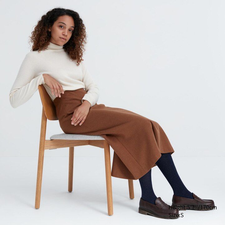 schwarze uniqlo heattech glitter strick-thermostrumpfhose für damen