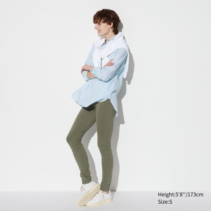 uniqlo ultra stretch damen-tops weiß