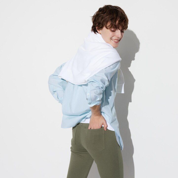 uniqlo ultra stretch damen-tops weiß