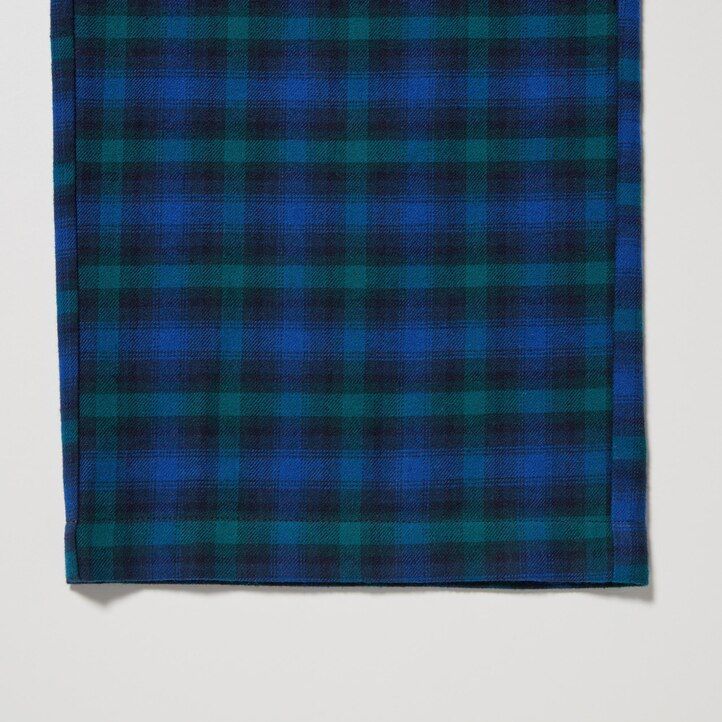 uniqlo flanell-damenoberteile blau