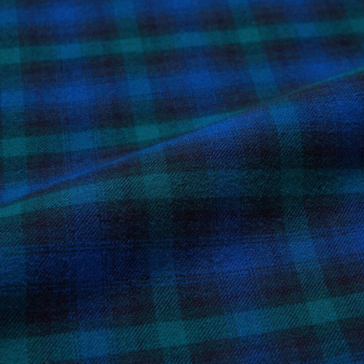 uniqlo flanell-damenoberteile blau
