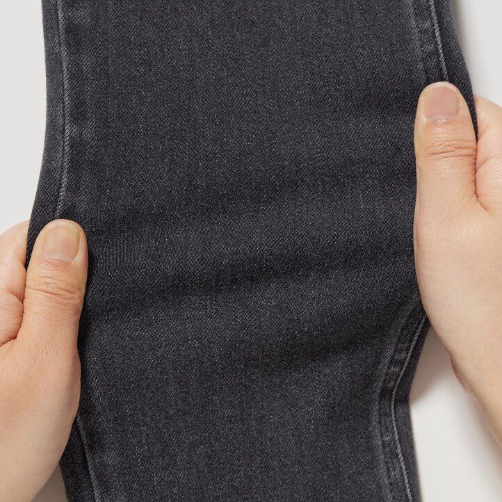 uniqlo ultra stretch denim damen-tops dunkelgrau
