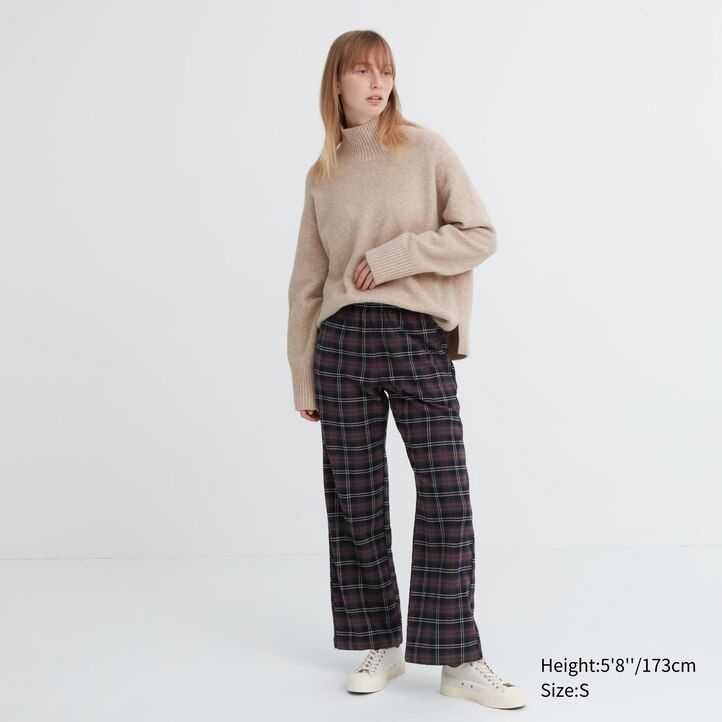 uniqlo flanelltops für damen dunkelbraun