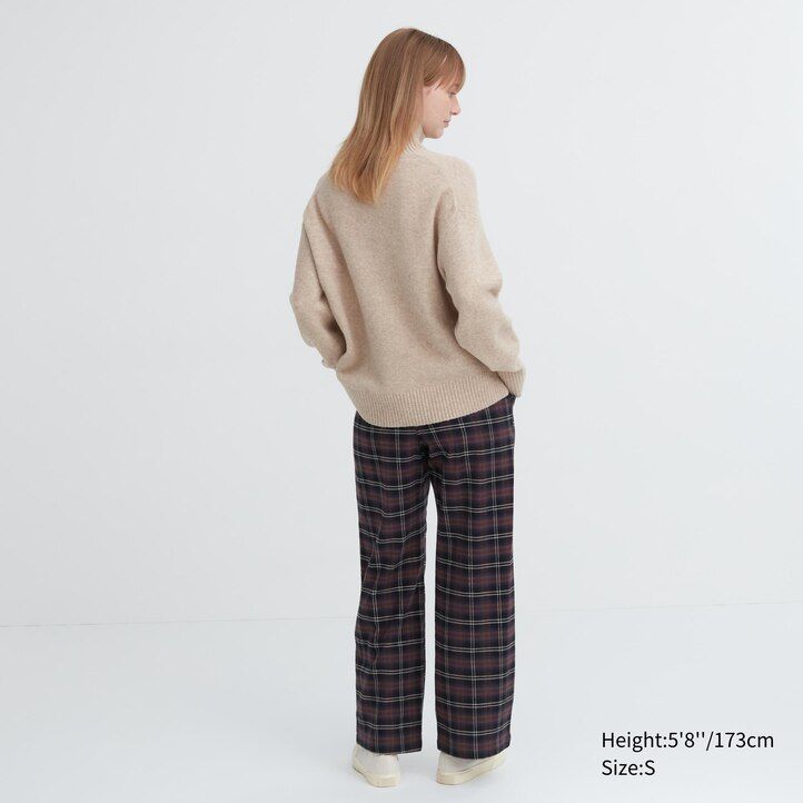 uniqlo flanelltops für damen dunkelbraun