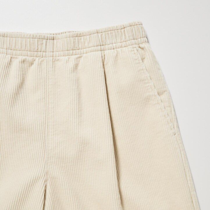 braune uniqlo cord-damenoberteile in lockerer passform und knöchellänge
