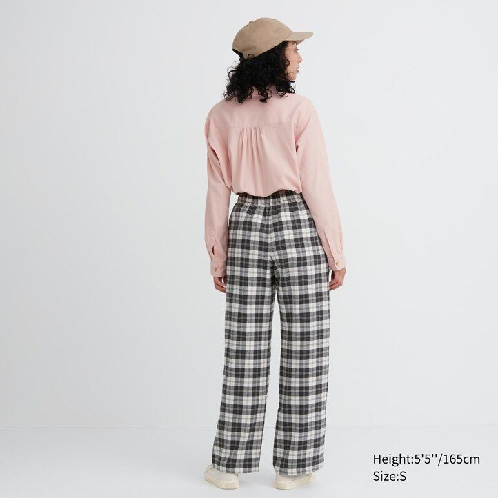 weiße uniqlo flanell-damenoberteile