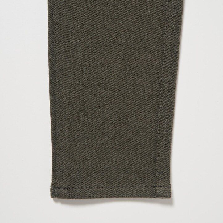 uniqlo damen-tops mit heattech ultra stretch high rise olivgrün