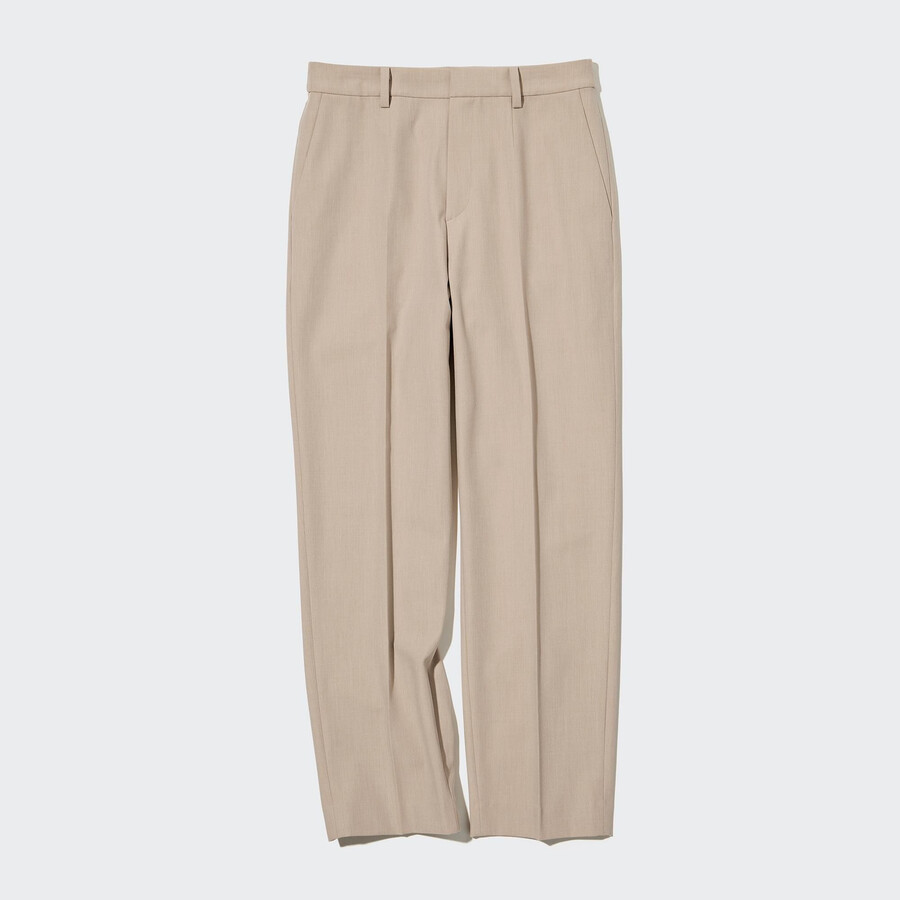 uniqlo smart damen-top in knöchellänge beige