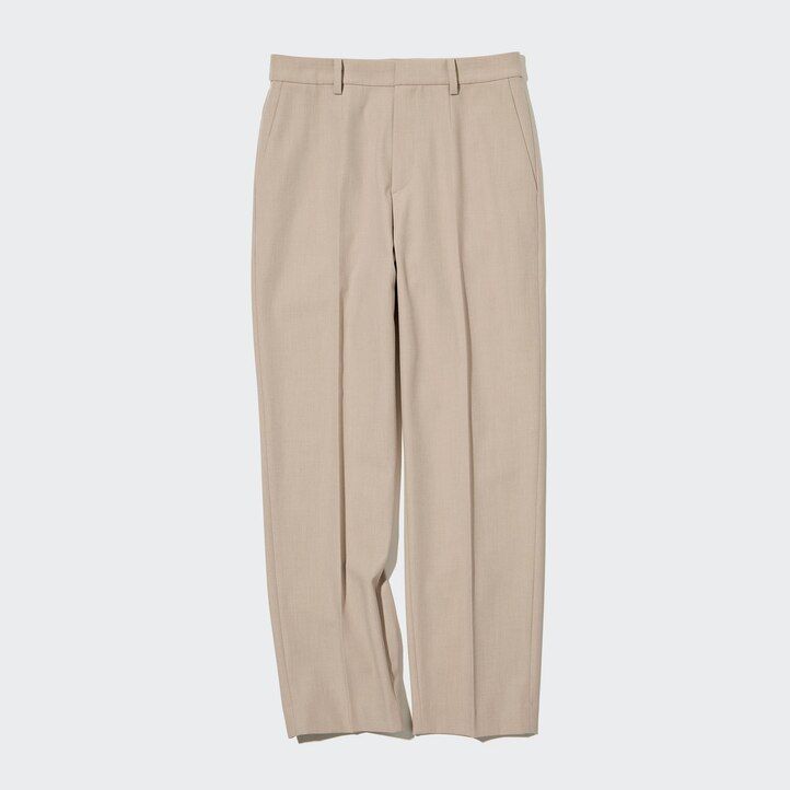 uniqlo smart damen-top in knöchellänge beige