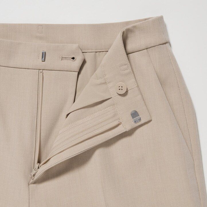 uniqlo smart damen-top in knöchellänge beige