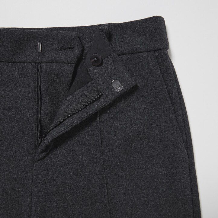 uniqlo cropped-top aus gebürstetem jersey für damen dunkelgrau