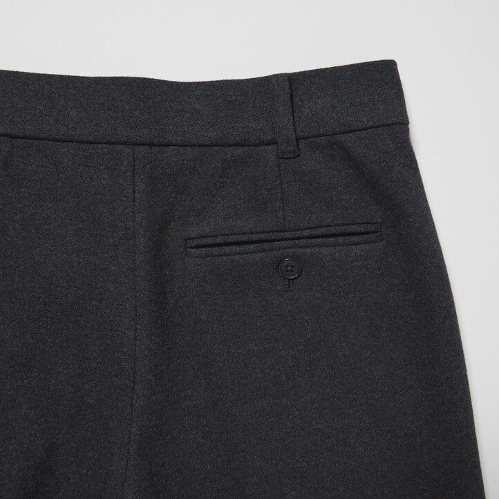 uniqlo cropped-top aus gebürstetem jersey für damen dunkelgrau