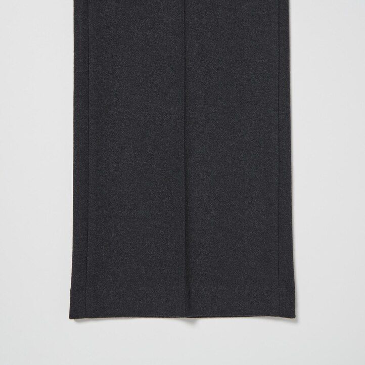 uniqlo cropped-top aus gebürstetem jersey für damen dunkelgrau