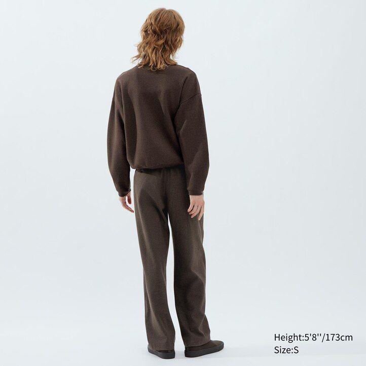 dunkelbraune uniqlo damenoberteile aus gebürstetem jersey