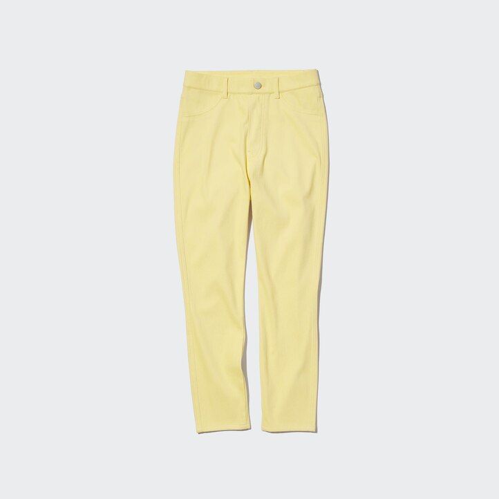 pinkfarbene uniqlo ultra stretch high rise cropped tops für damen