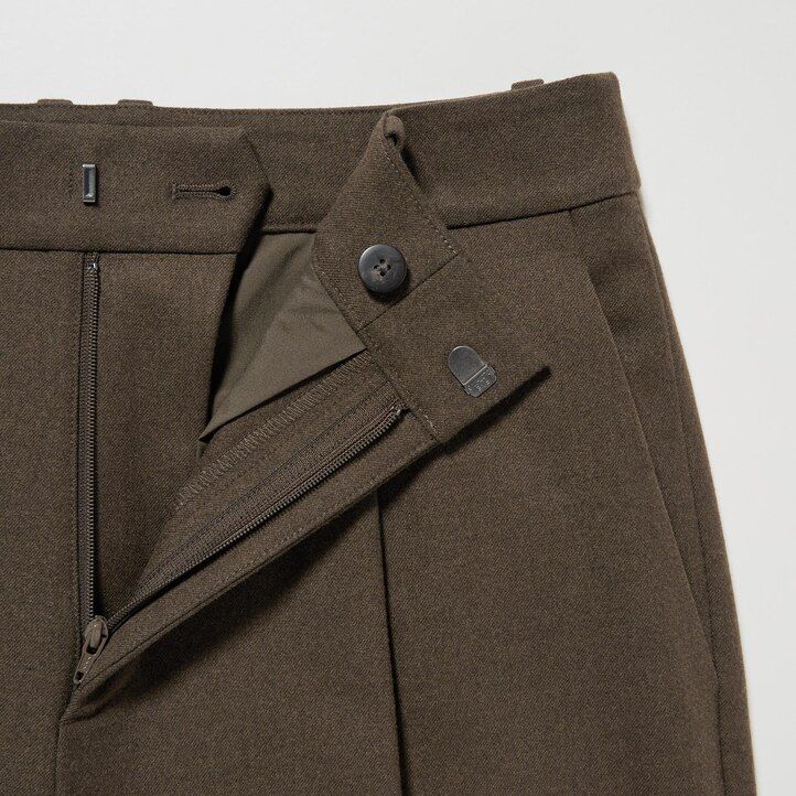 uniqlo heattech faltenoberteil für damen beige