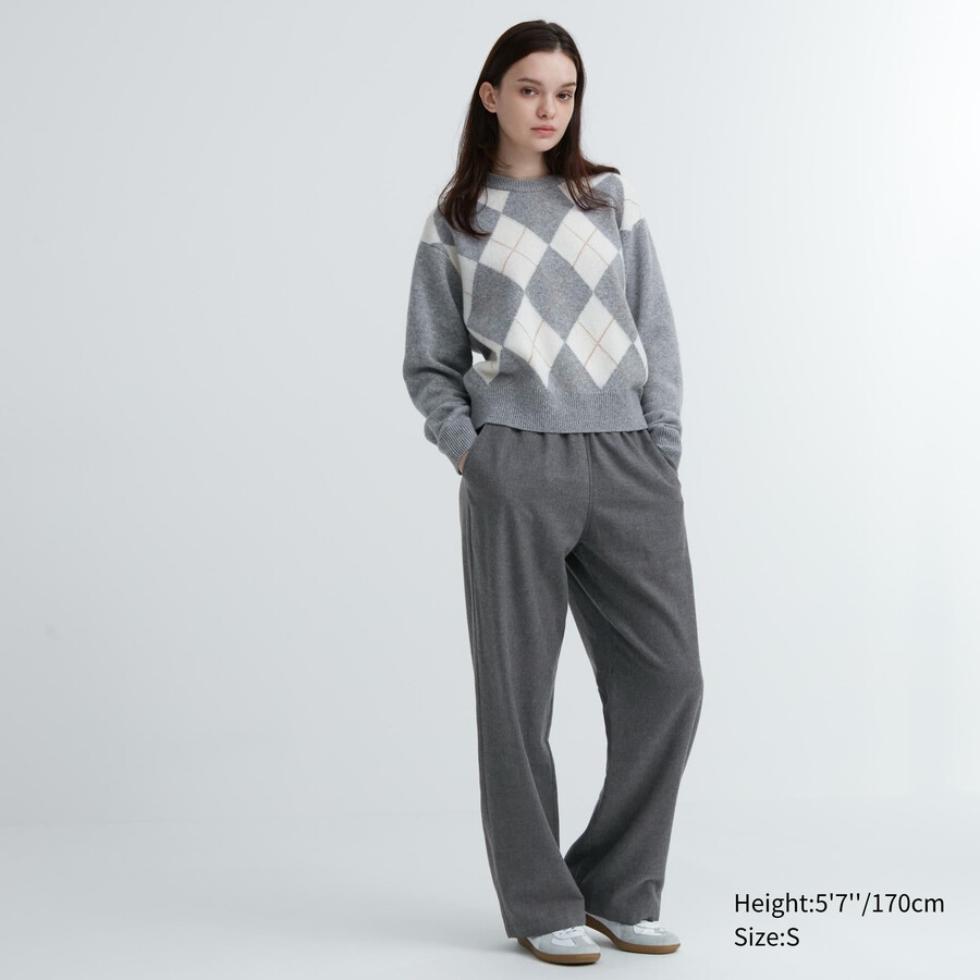 dunkelgraue uniqlo flanelltops für damen