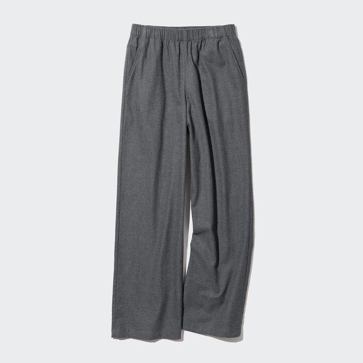 dunkelgraue uniqlo flanelltops für damen