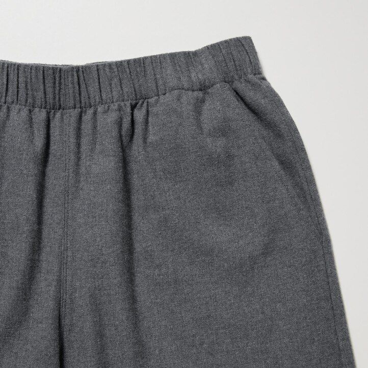 dunkelgraue uniqlo flanelltops für damen