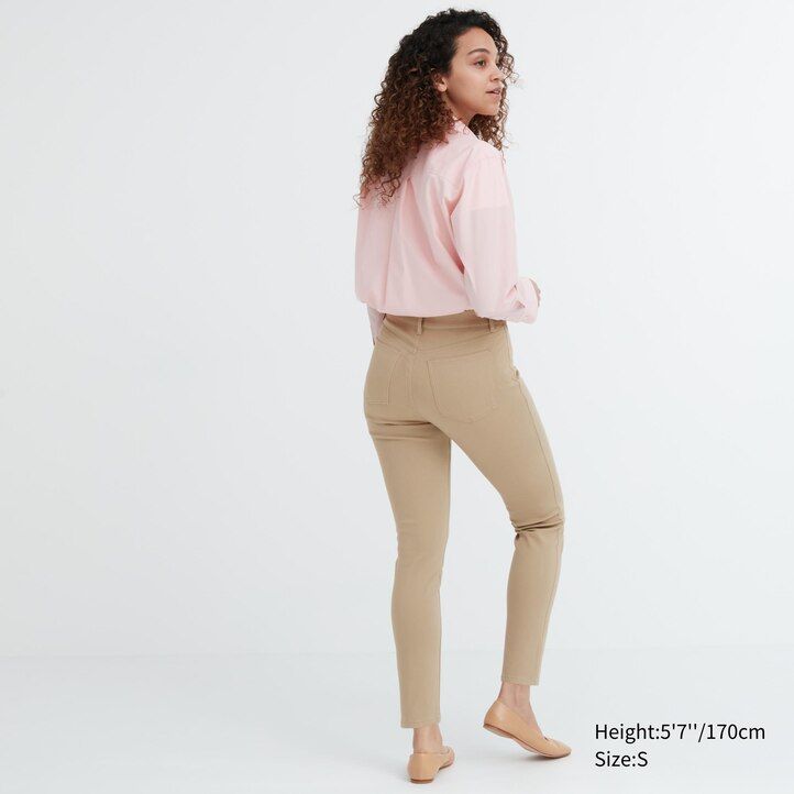 uniqlo ultra stretch damen-tops dunkelgrün