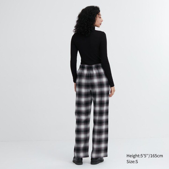 uniqlo flanell-damenoberteile grau