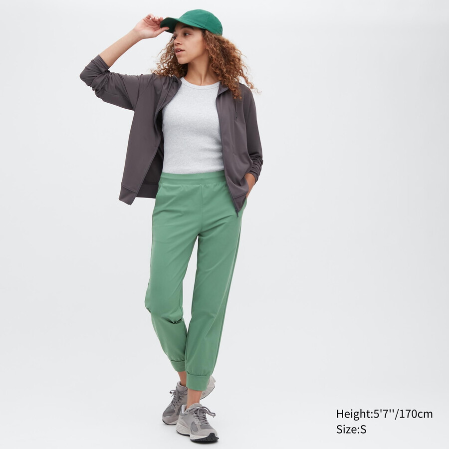 uniqlo ultra stretch airism damen-tops grün