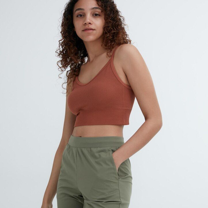 uniqlo ultra stretch airism damen-tops grün