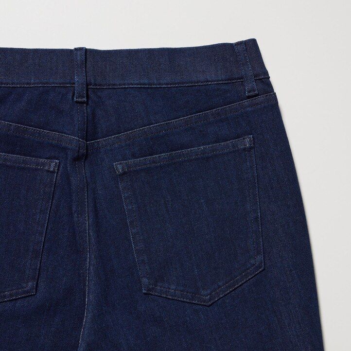 uniqlo damen-jeansoberteil aus ultra stretch denim dunkelgrau