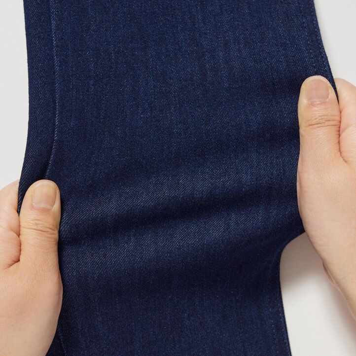 uniqlo damen-jeansoberteil aus ultra stretch denim dunkelgrau