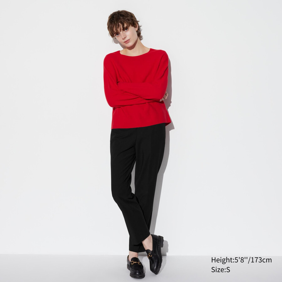 schwarze uniqlo smart damen-tops in knöchellänge
