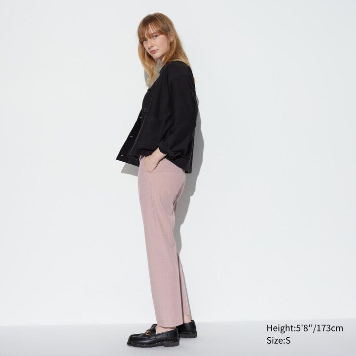 schwarze uniqlo smart damen-tops in knöchellänge